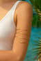 Heliophilia Silver Gld-3Sirpazu Pulsera de Latón y Zirconio Dorada